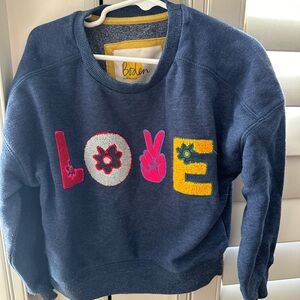 Boden LOVE sweatshirt